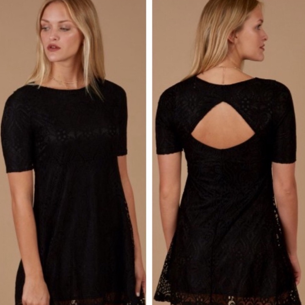 EUC Alter’d State Black Lace Chelsea Cutout Dress